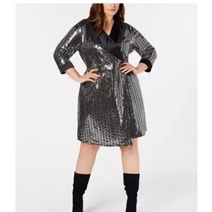 I.N.C Mirror-ball blazer dress.